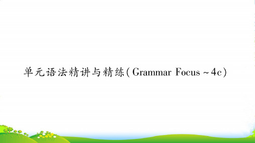 九年级人教版英语课件：Unit 3单元语法精讲与精练(共15张PPT)