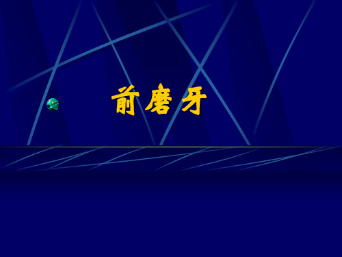前磨牙