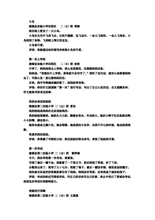 优秀作文2