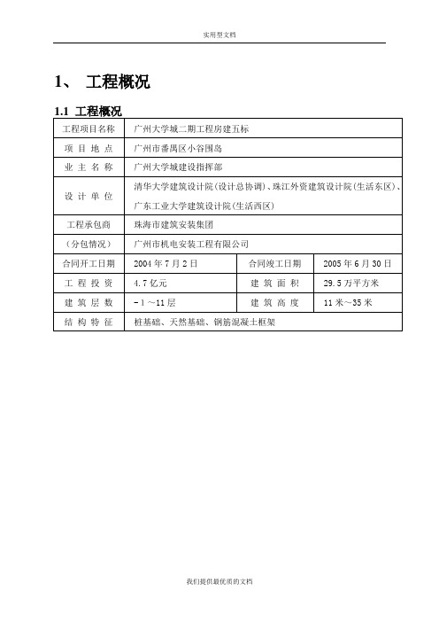 【通用】大学城监理规划.doc