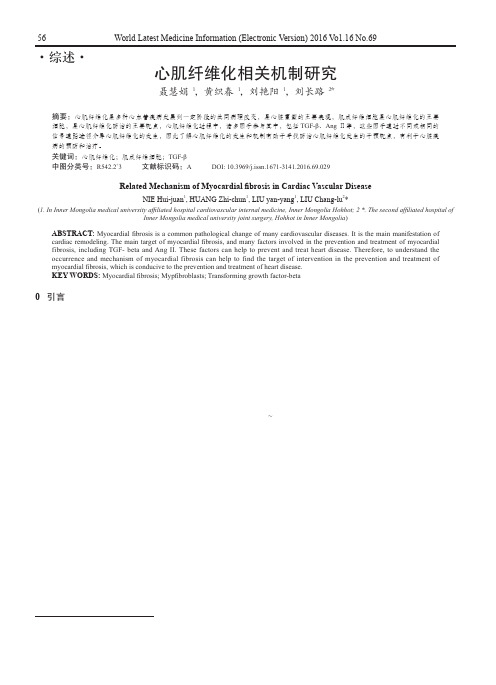 心肌纤维化相关机制研究