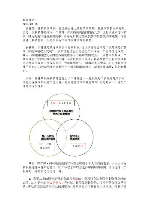 11-1刺猬理念