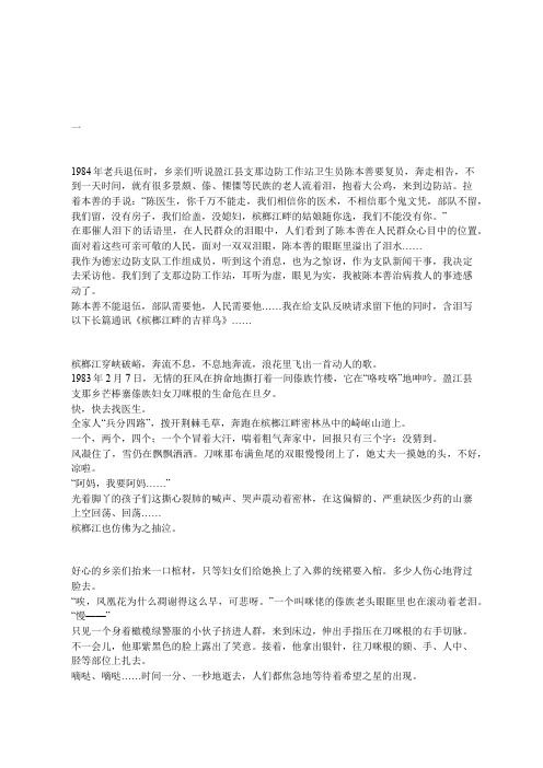 边防神医陈本善