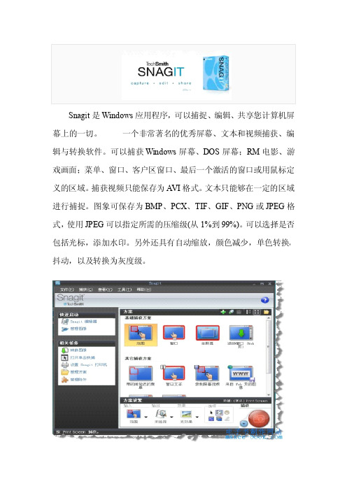Snagit 软件的下载与使用