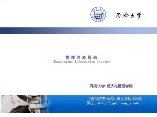 同济大学管理信息系统第7章讲义
