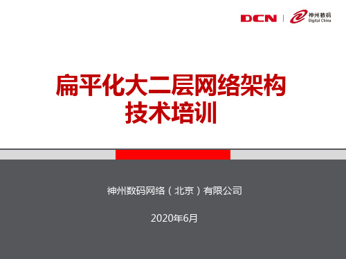 扁平化大二层网络架构技术培训