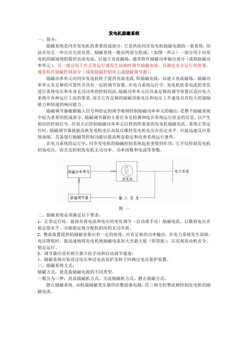 发电机励磁系统