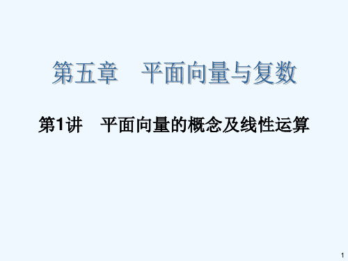 《新高考》理科数学高考大一轮总复习课件：第5章 第1讲 平面向量的概念及线性运算 