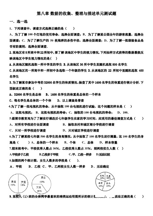 第八章-数据的收集与整理(鲁教版)精编
