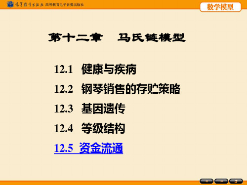 数学建模 马氏链模型 