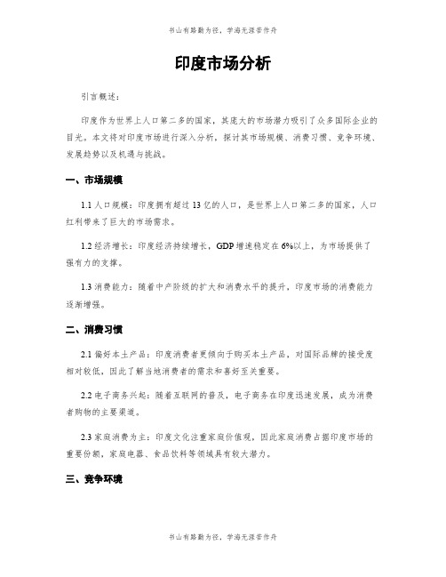 印度市场分析