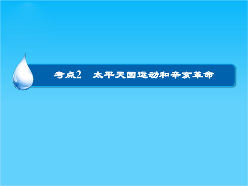 高考历史大一轮总复习精讲课件第3单元2 太平天国运动和辛亥革命(25张ppt)