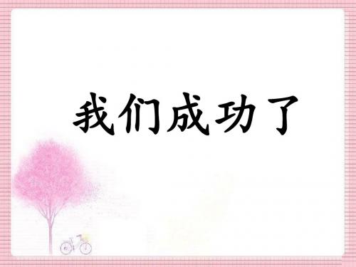 《我们成功了》课件(2)