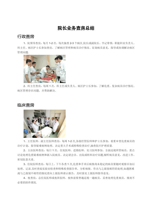 查房总结【范本模板】