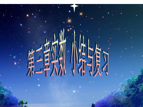 实数复习课件ppt