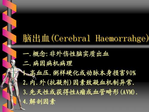 脑出血(Cerebral Haemorrahge)