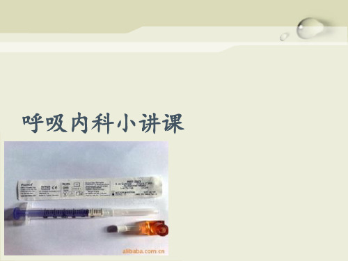 呼吸内科小讲课 ppt课件