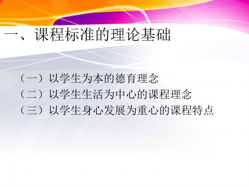 初中思想品德课程标准解读ppt课件