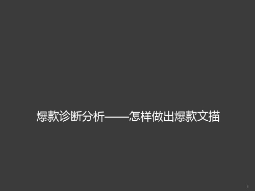 文描改进分析ppt课件