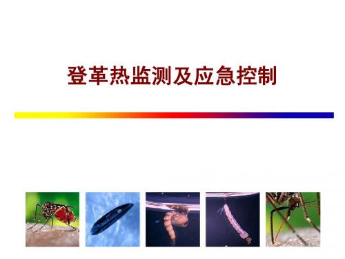 登革热监测与应急控制