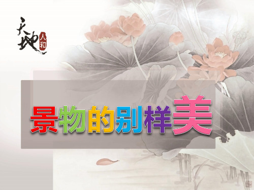 四年级下语文课外扩展课件-阅读 景物的别样美-部编版(共32张PPT)【推荐】