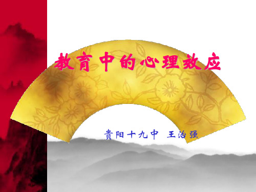 教育中的心理效应