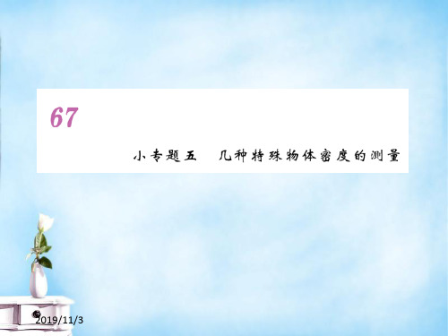 人教版初二上册物理小专题5几种特殊物体密度的测量课件