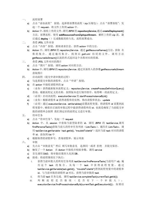 JBPM业务流程时序