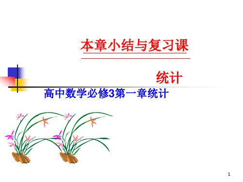高中数学必修3第一章《统计》小结与复习课件