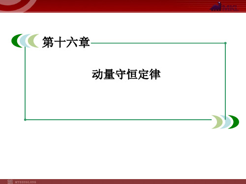 人教版高中物理课件-动量和动量定理