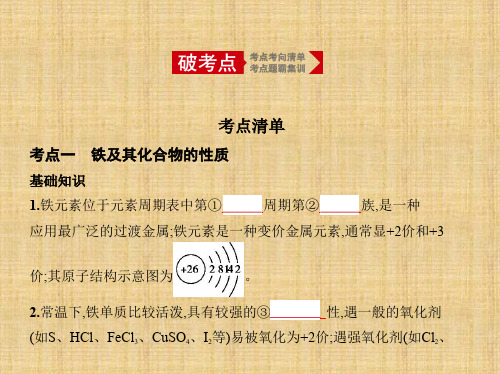 2020年高考课标版高考化学  13_专题十三 铁、铜及其化合物 金属的冶炼