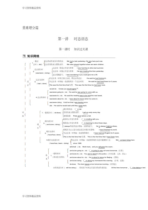 学习k12精品英语高三一轮复习系列外研学案导学版文档：第二部分重难增分篇第一讲
