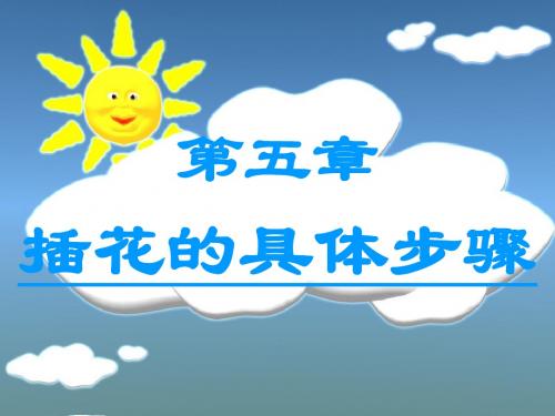 第五章  插花的具体步骤
