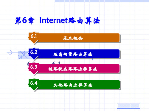 Internet核心原理与应用技术 第6章 Internet路由算法.ppt