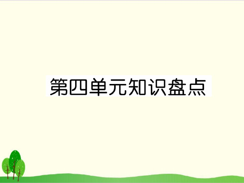 三年级上册语文优质PPT第四单元 第四单元知识盘点统编版教材