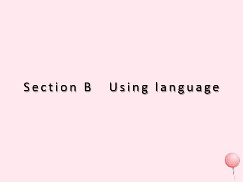 外研版高中英语精品新课件：必修2unit 1 section b using language