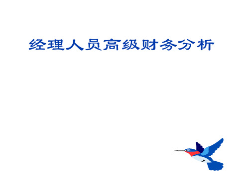 经理人员高级财务分析(ppt 50)