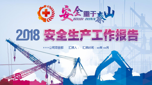 安全生产工作报告PPT课件