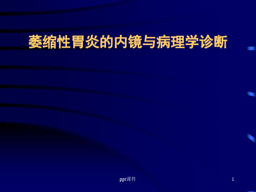 萎缩性胃炎的内镜与病理学诊断  ppt课件