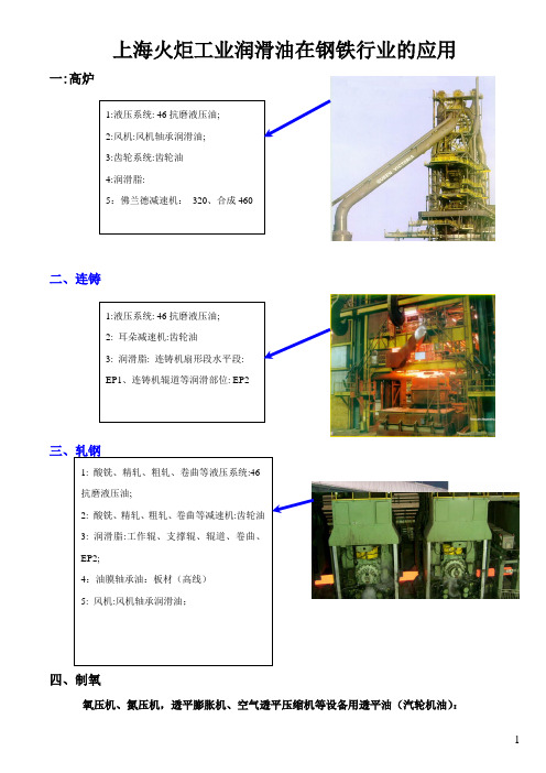 工业润滑油在钢铁行业的应用