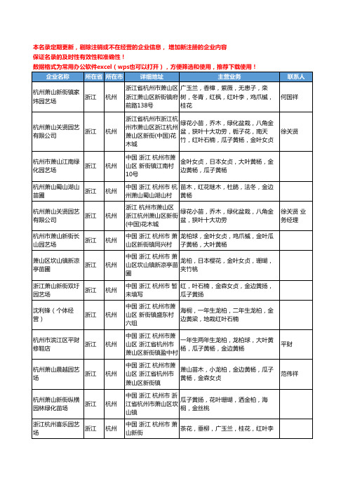 2020新版浙江省坚果-杂果-干果工商企业公司名录名单黄页联系方式大全241家