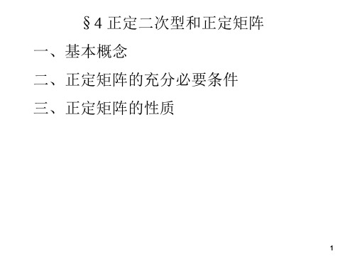第六章4正定二次型和正定矩阵---精品资料
