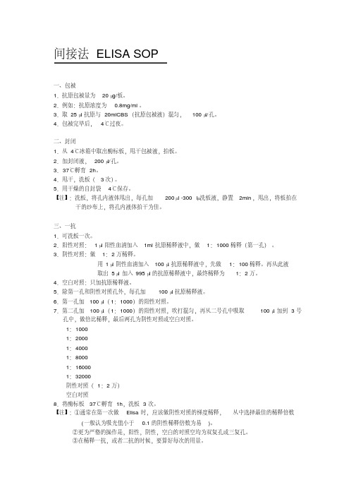间接法Elisa汇总