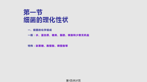 章细菌的生理PPT课件