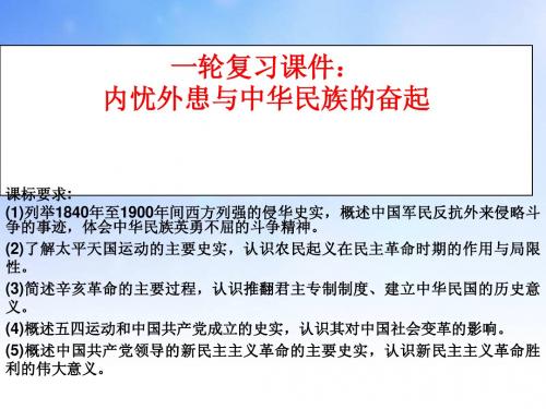 内忧外患与中华民族的奋起PPT