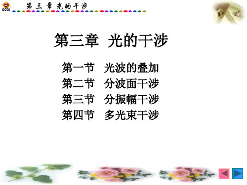 第三章  光的干涉 波动光学课件