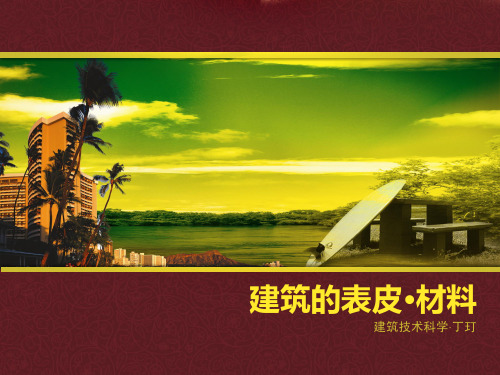 建筑的表皮·材料 ppt