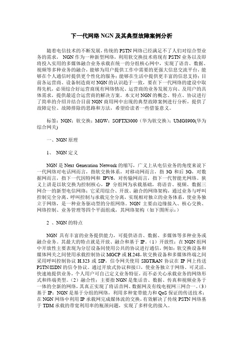 下一代网络NGN及其典型故障案例分析
