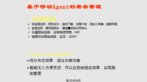 基于理性的蚁群自适应路由应用分析