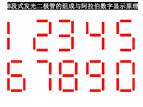 8段式LED数码管显示原理